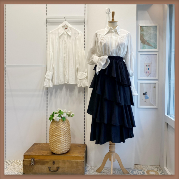 Siyah Asimetrik Kat Kat Etek