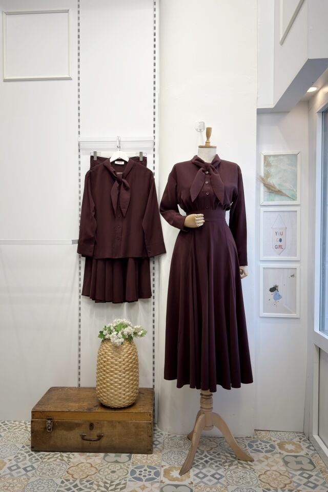 Mürdüm Cheryl Modal Kumaş Takım