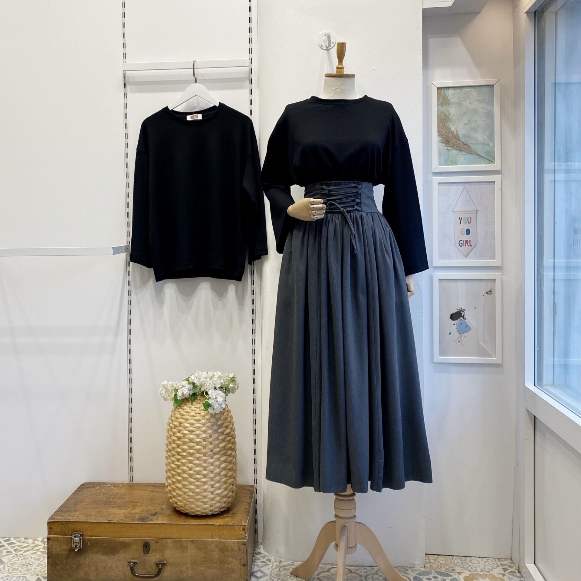 Gri Yün Efekt Karian Etek