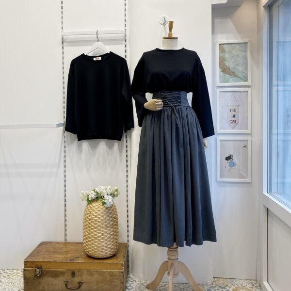 Gri Yün Efekt Karian Etek