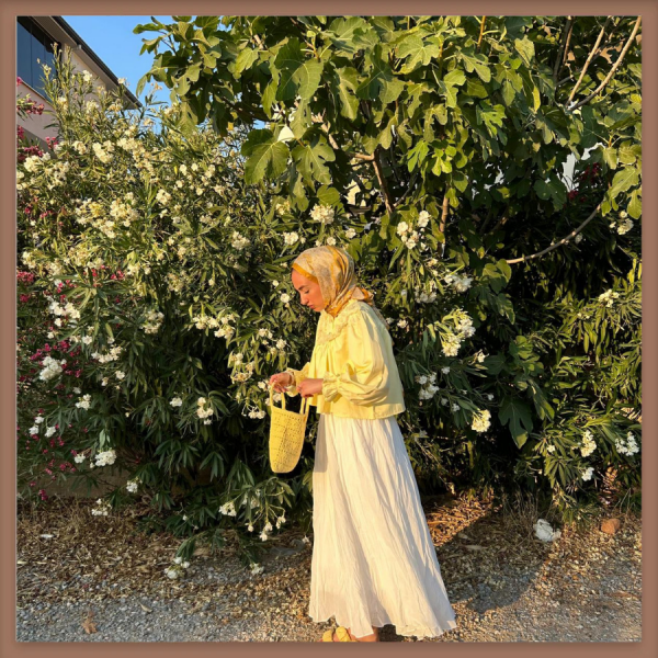 Faya Girls x Beyaz Crush Vual Keten Etek