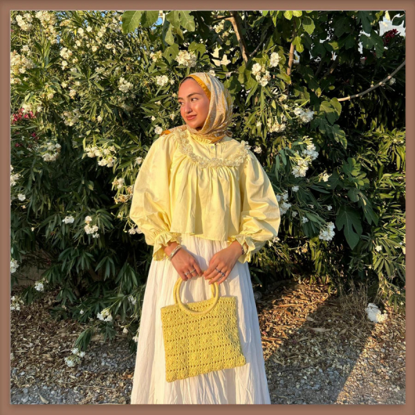 Faya Girls x Beyaz Crush Vual Keten Etek