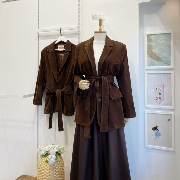 Acı Kahve Venüs Süet Ceket