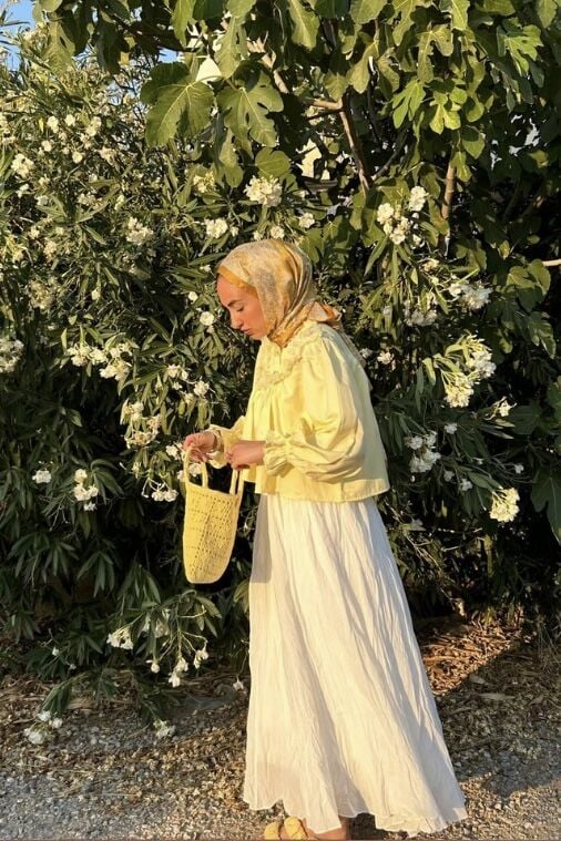 Faya Girls x Beyaz Crush Vual Keten Etek