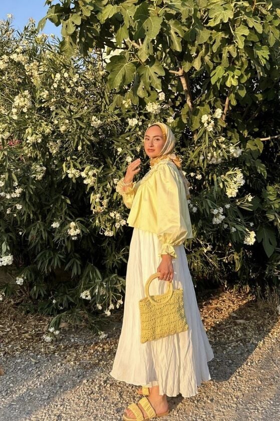 Faya Girls x Beyaz Crush Vual Keten Etek