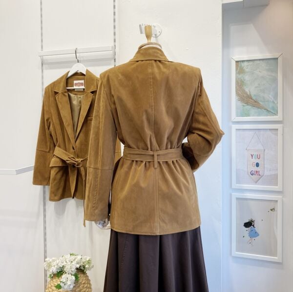 Camel Venüs Süet Ceket