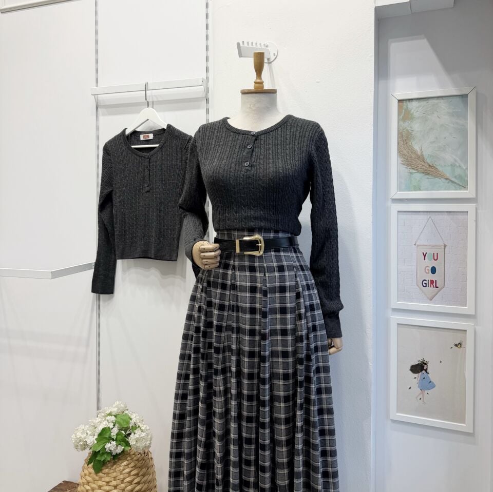 Antrasit Furry İnce Triko Kazak