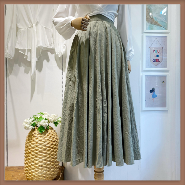 Çağla Yeşili Paper Touch Etek