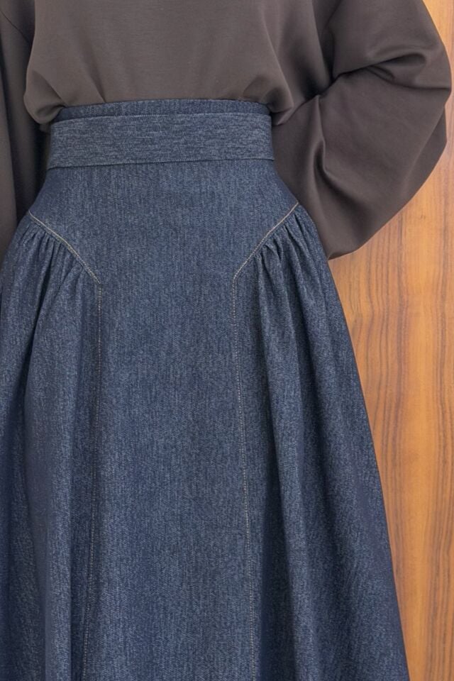 Lacivert Prenses Model Kot Etek