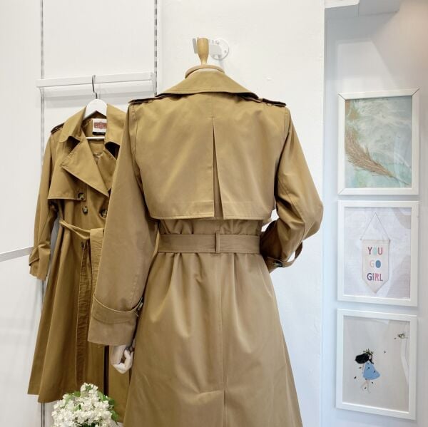 Camel Noir Rüzgarlıklı Trençkot