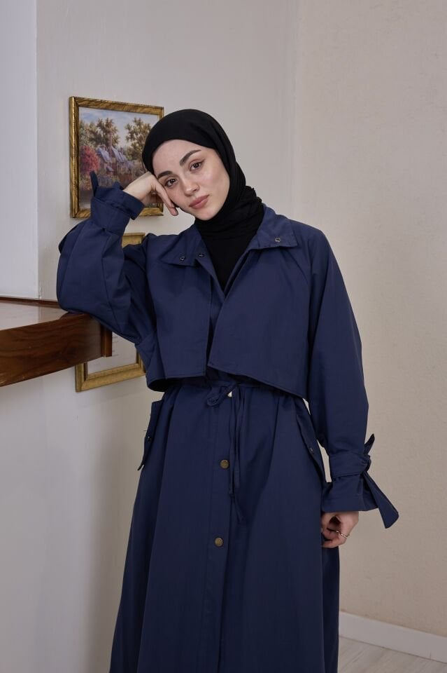 Lacivert Viento Trençkot