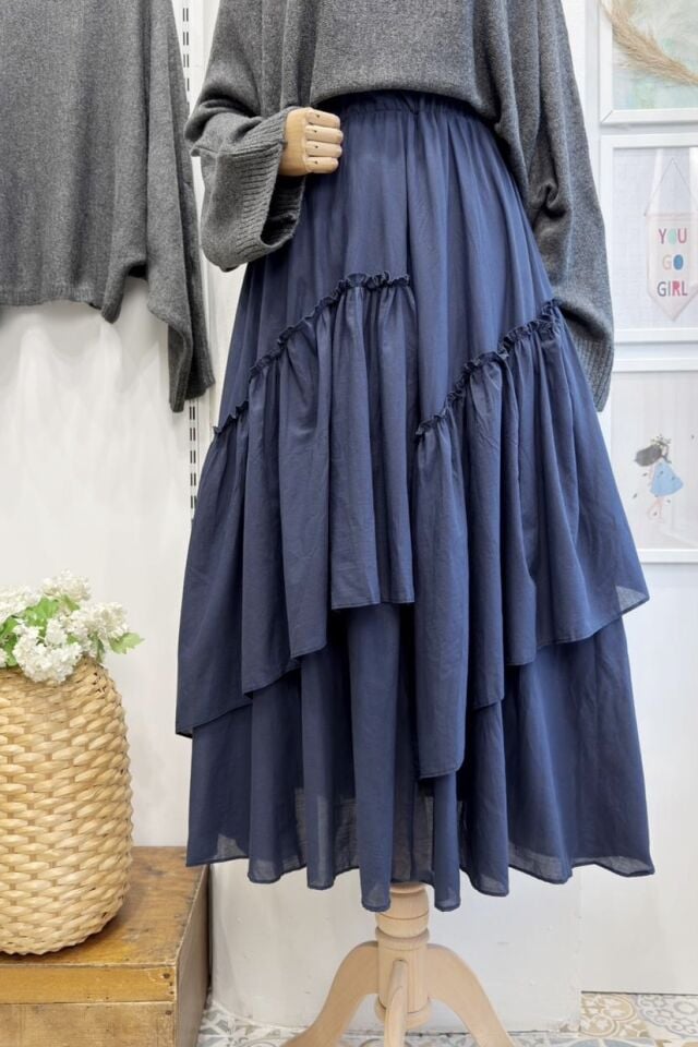 Lacivert Ajouter Vual Keten Etek