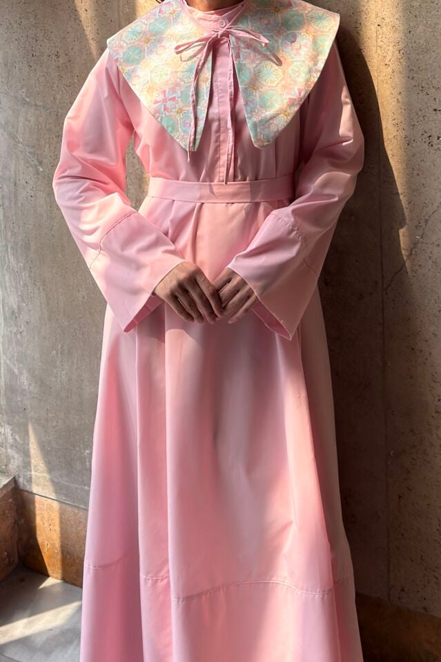 Pembe Sweet Dream Yakalı Elbise