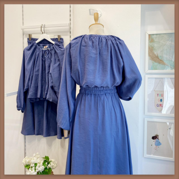 Lacivert Fermuar Detaylı Modal Kumaş Takım