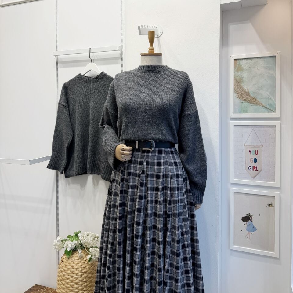 Antrasit Oversize Kazak