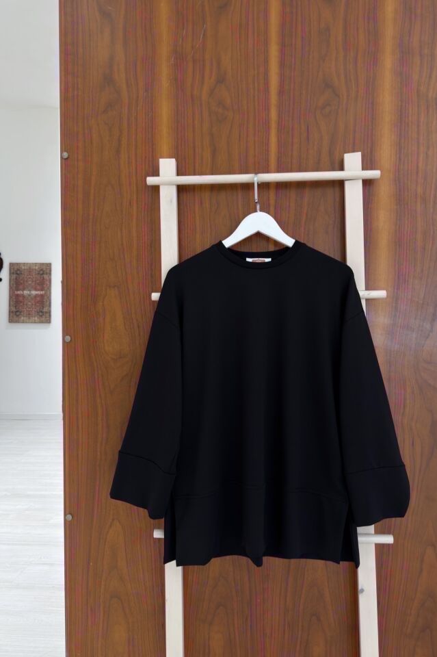 Siyah Basic Model Sweat