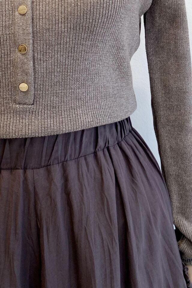 Acı Kahve Ajouter Vual Keten Etek