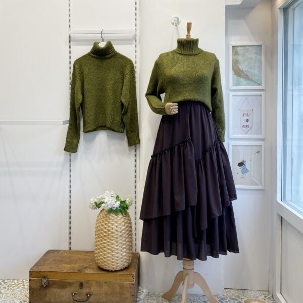 Acı Kahve Ajouter Vual Keten Etek