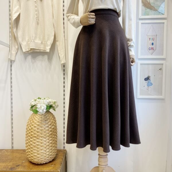 Acı Kahve Kloş Kaşe Etek