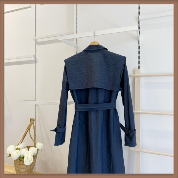 Kısa Rüzgarlık Detaylı Kahverengi  Trençkot