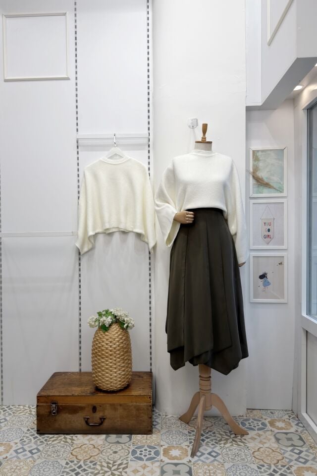 Çağla Yeşili Parçalı Vesperia Etek