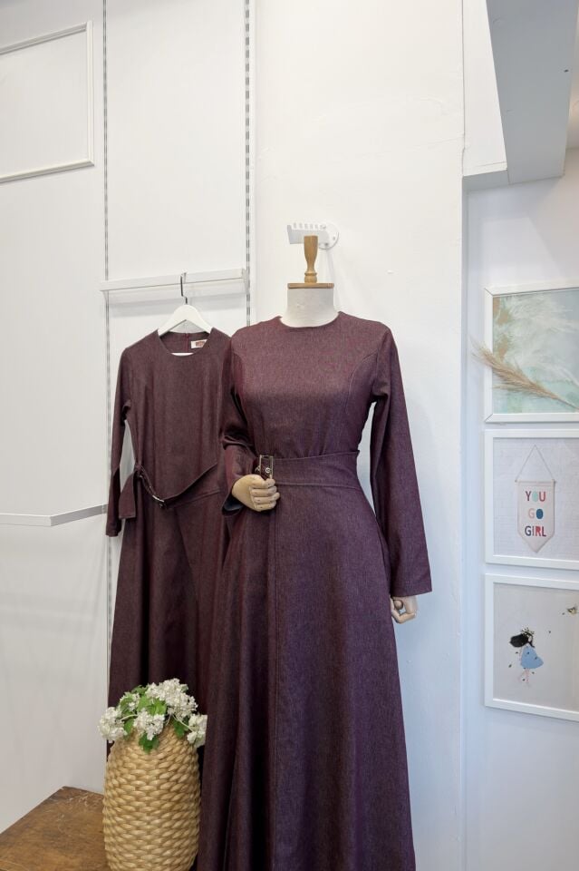 Bordo Elaris Kot Elbise