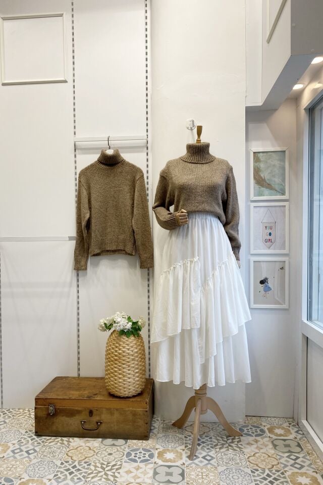 Beyaz Ajouter Vual Keten Etek