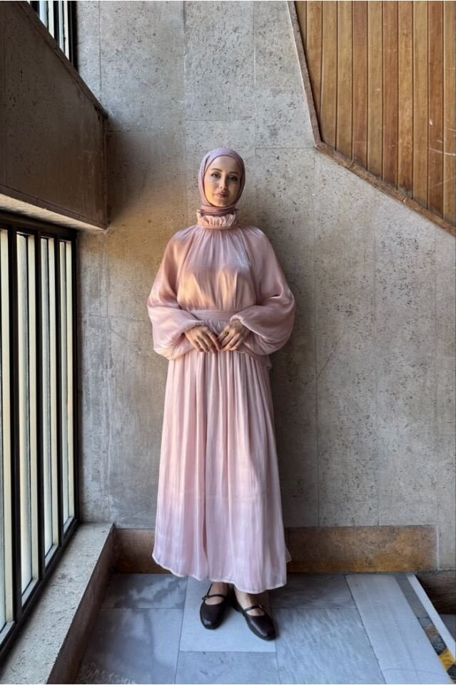 Gül Kurusu Şifon Amour Takım