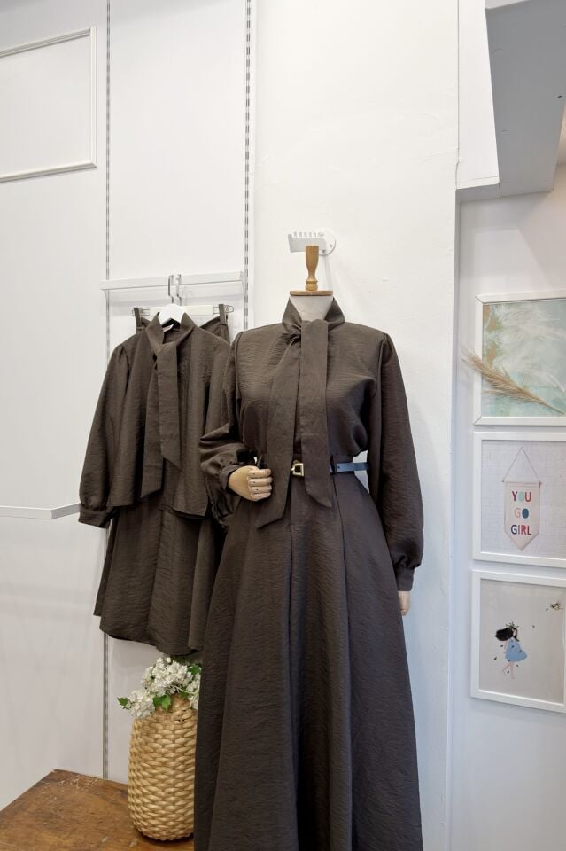 Kahverengi Vogue Etekli takım