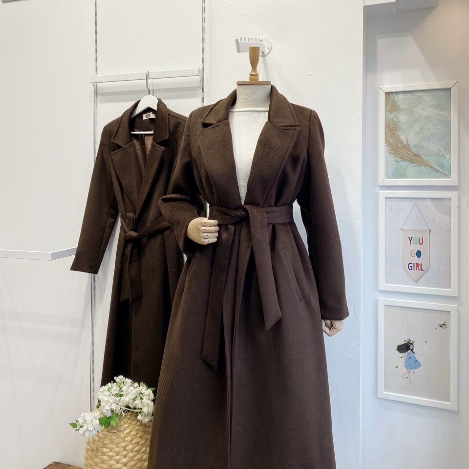 Kahverengi Tay Tüyü Plume Kaban