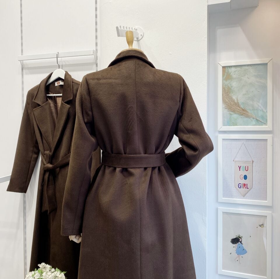 Kahverengi Tay Tüyü Plume Kaban