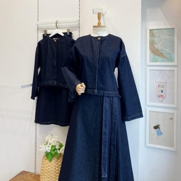 Anvelop Etekli Lacivert Kot Takım