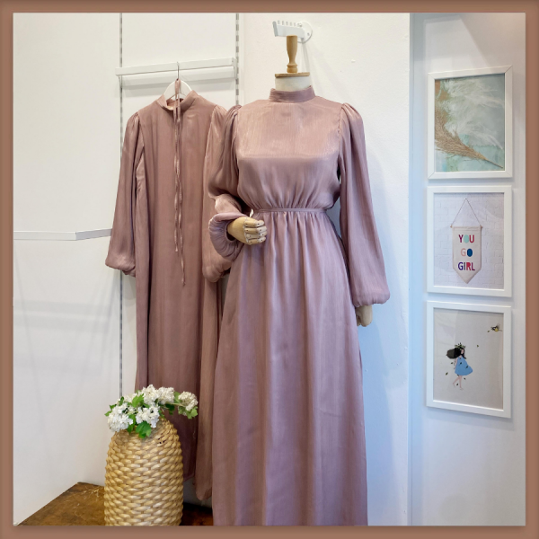 Gül Kurusu Şifon Kumaş Vienella Abiye