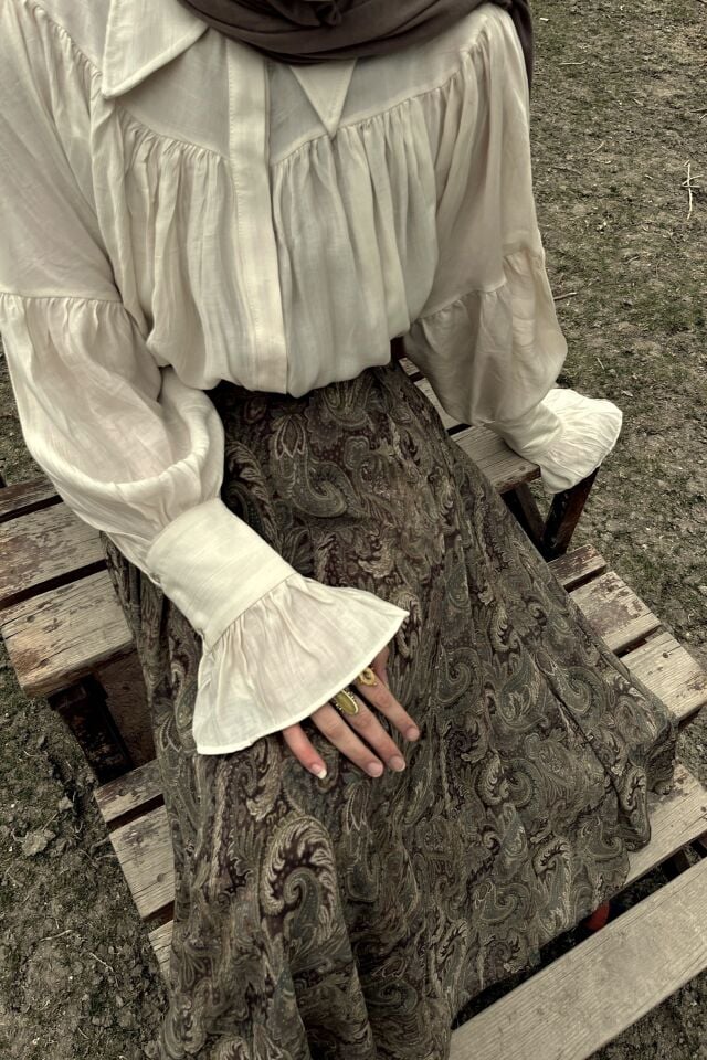 Faya Girls x Krem Robalı Alisia Gömlek