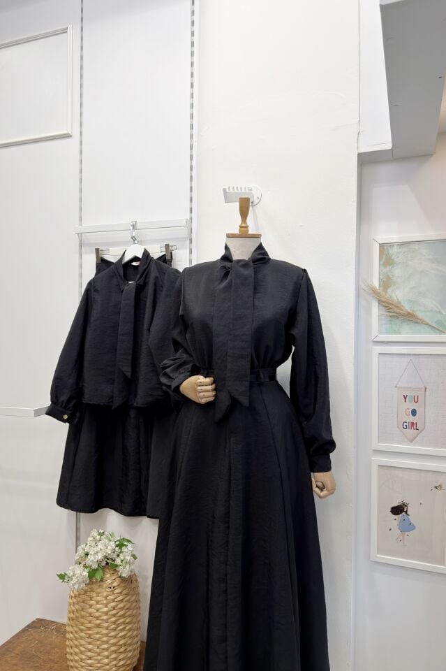 Siyah Vogue Etekli takım