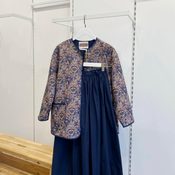 Bohem Lacivert Kapitone Ceket