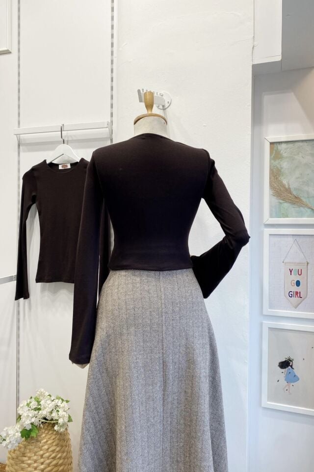 Acı Kahve Çan Kol Bluz