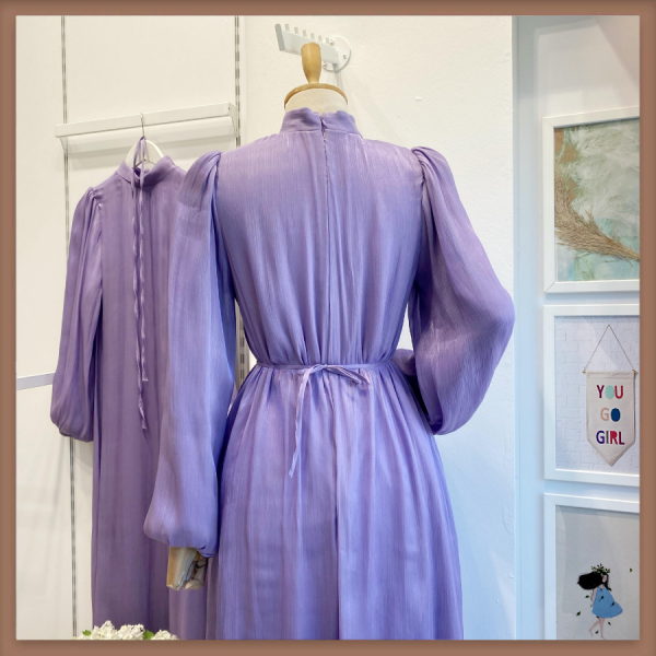 Lila Şifon Kumaş Vienella Abiye