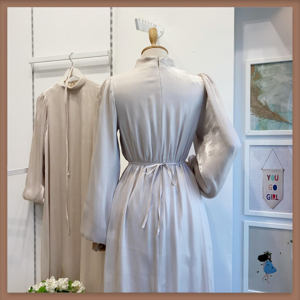 Krem Şifon Kumaş Vienella Abiye