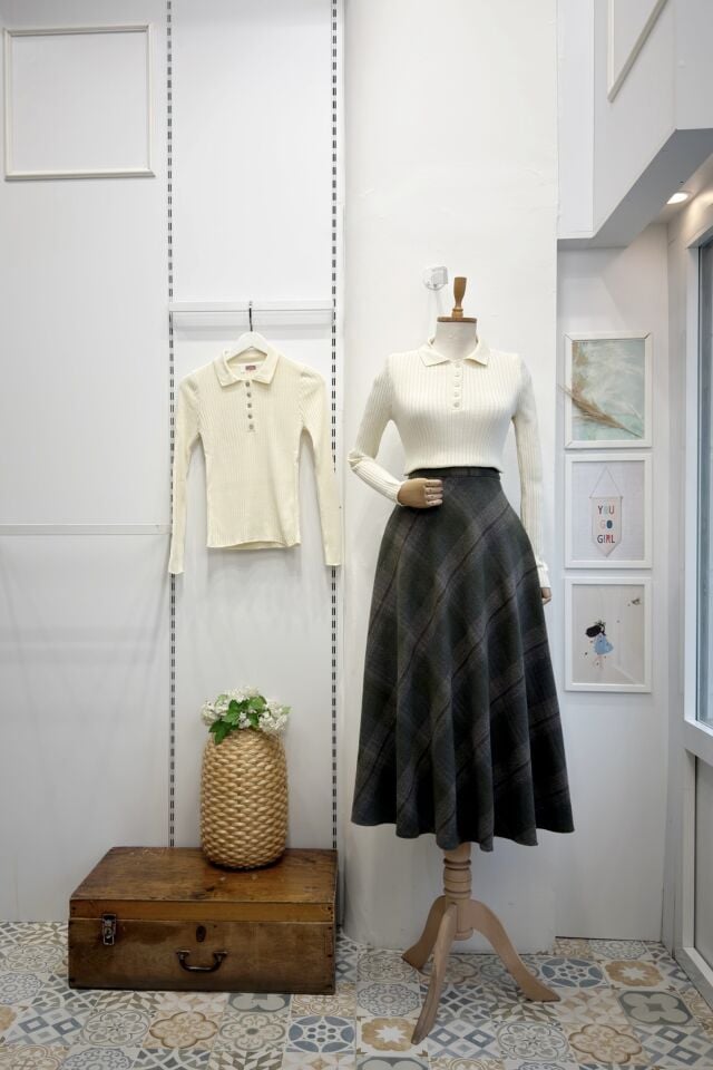 Yeşil Ekoseli Serena Etek