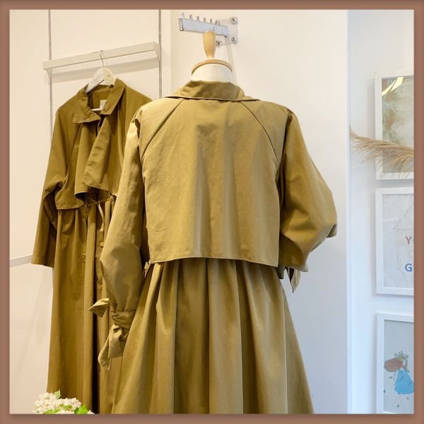 AÇIK HAKİ YEŞİLİ VİENTO TRENÇKOT