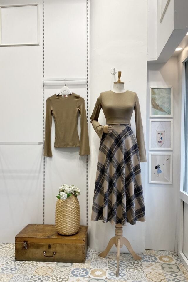 Vizon Ekoseli Serena Etek