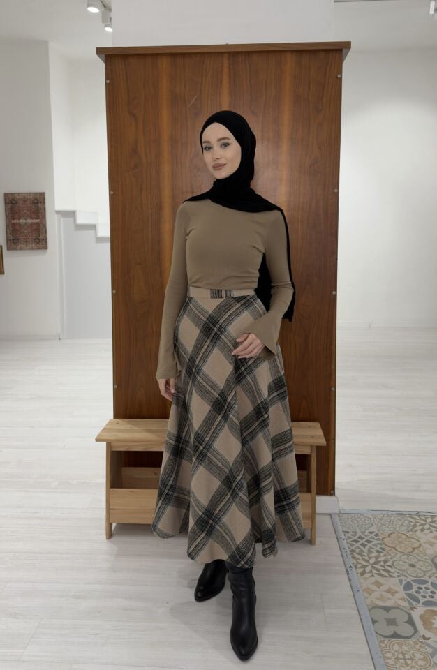 Vizon Ekoseli Serena Etek