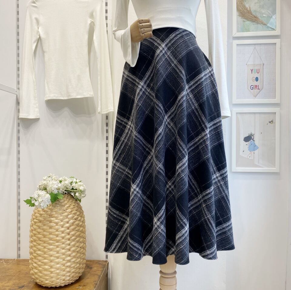 Siyah Ekoseli Serena Etek