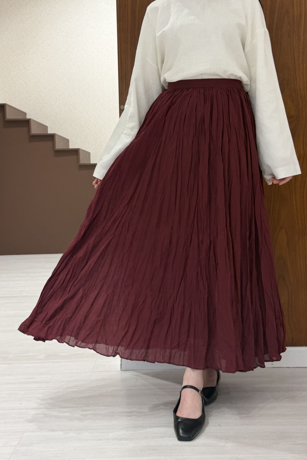Bordo Crush Vual Keten Etek