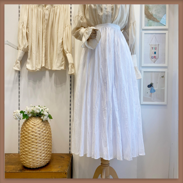 Beyaz Crush Vual Keten Etek