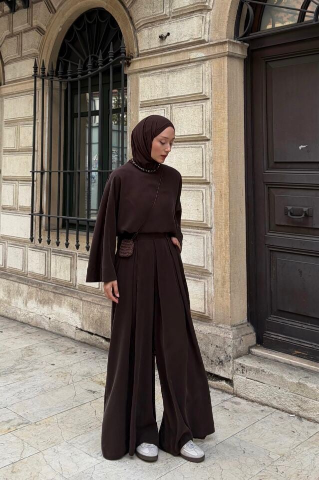 Faya Girls x Kahverengi Calia Modal Pantolon Takım