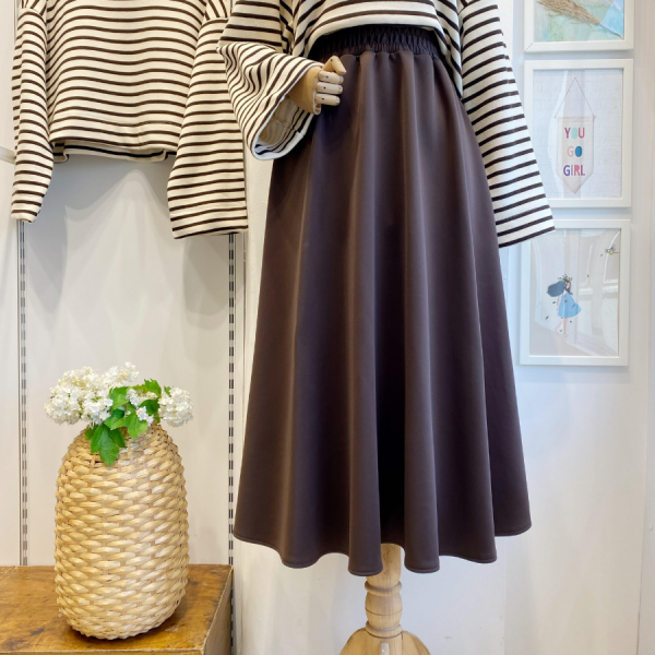 Acı Kahve Beli Lastikli Kloş Model Scuba Etek