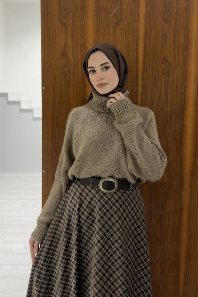 Vizon Dusty Balıkçı Yaka Kazak