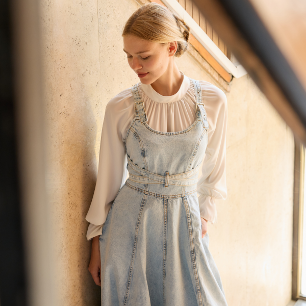 Light Blue Özel Tasarım Kot Jile X The Taste Of Things